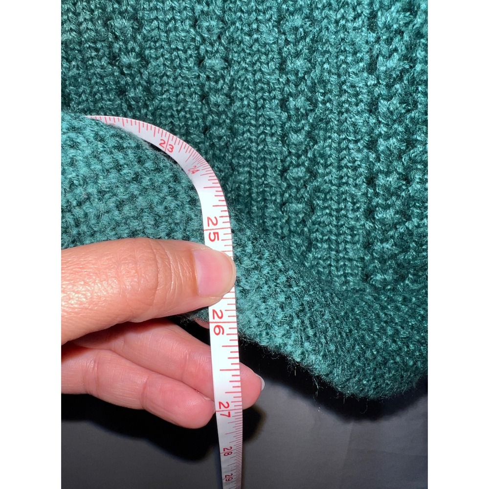 Talbots Women's XL Green Thick Chunky Knit Sweater - Picture 4 of 5